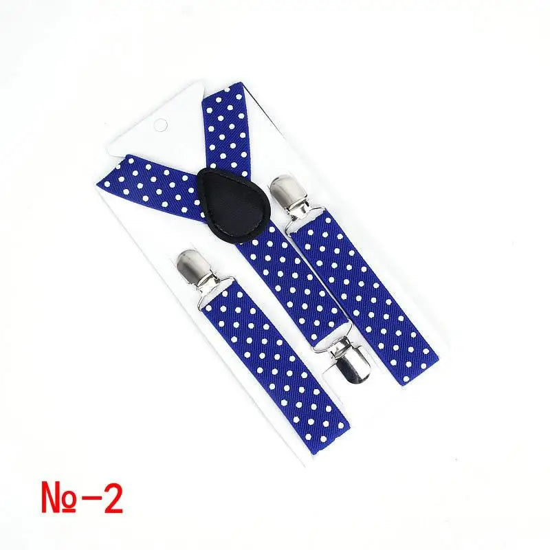 Fashion Polka Dot Colorful Children Belt Baby Boys Girls Suspenders Clip - on Y - Shape Braces Elastic - Visuel 9 | SAMAG