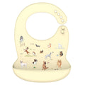 Silicone Babi Bib Waterproof Saliva Dripping Banana Bibs Cartoon Newborn Feeding Soft Edible Aprons Baby Adjustable Burp Scarf