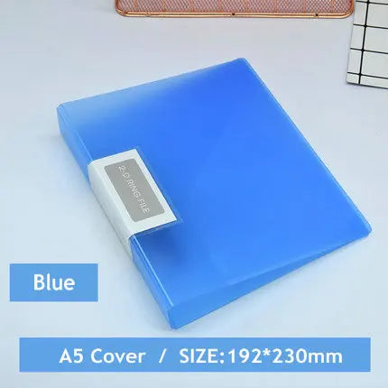 Colorful A5 Binder 2-Hole Punched Paper File Cover Document Organizer A5 Folder For Documents