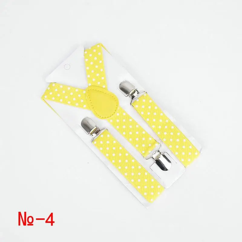 Fashion Polka Dot Colorful Children Belt Baby Boys Girls Suspenders Clip - on Y - Shape Braces Elastic - Visuel 11 | SAMAG