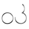 1PC G23 Titanium Septum Clicker Segment Hinged Rings Labret Lip Nose Hoop Earrings Ear Piercer 10-20G TITANIUM PIERC JEWELRI