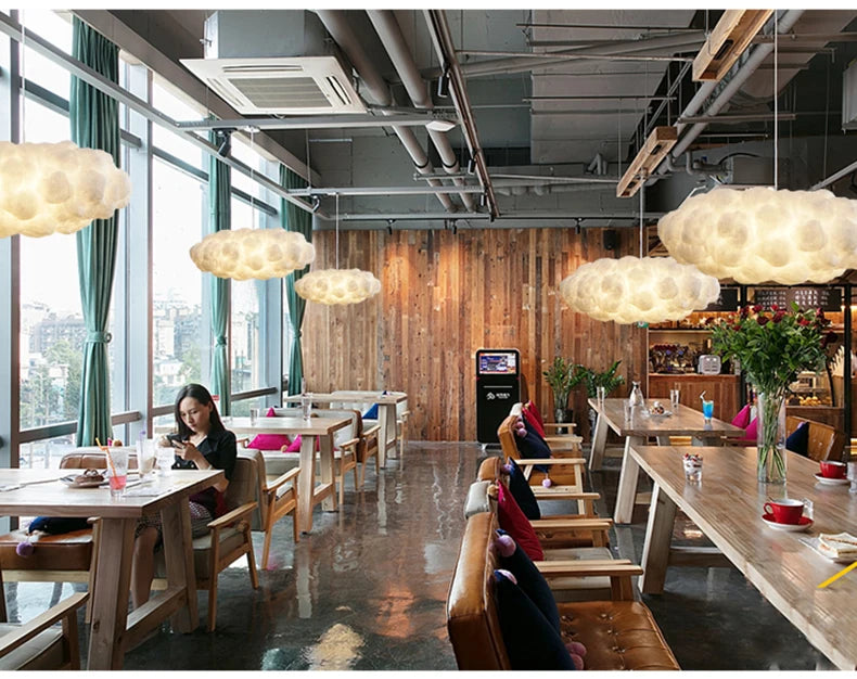 Modern Floating Cloud Led Pendant Light Living Dining Room Chandelier Lighting Bedroom Lampara Restaurant Hanging Lamp Luminaire