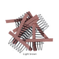 5 Colors Lace Wig Clips Steel Tooth Polyester Durable Cloth Wig Combs for Wig Making Tools Wig Accessories Tools 10pcs/lot