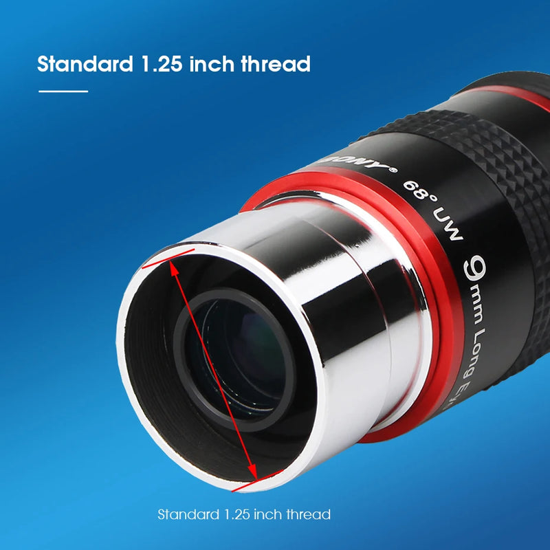 Svbony Telescope Eyepieces 1.25" 68° Eyepiece Planetary Eyepiece UWA 6mm/9mm/15mm/20mm Eyepiece for Astronomical Telescope