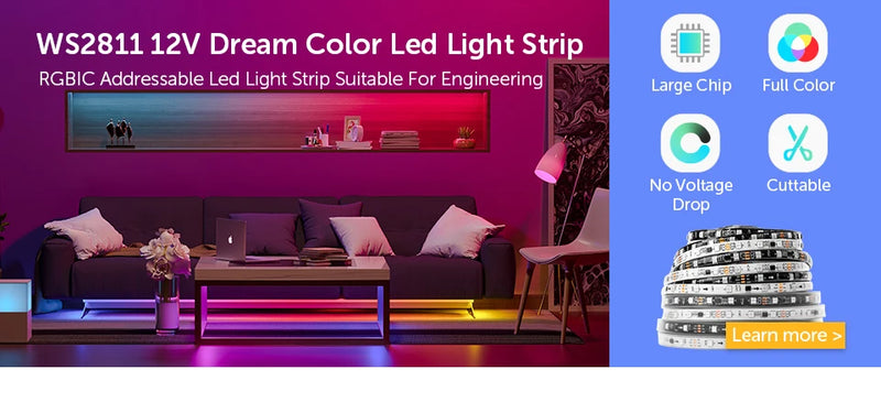 DC12V LED Power Supply 1A 2A 3A 5A 6A 7A 8A 10A Switch Transformer for WS2811 WS2815 LED Strip Light Adapter 5050 3528 LED Light