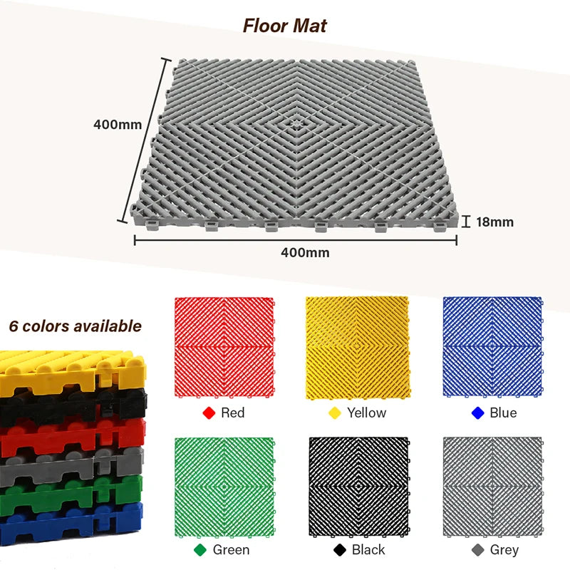 Garage Floor Tile In Interlocking Plastic Grid Floor Car Wash Shop Plastic Interlocking Floor Tiles Pp Pvc For Indoor