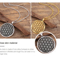 My Shape Flower of Life Mandala Necklace for Women Pendant Sacred Geometry Aesthetic Choker Fashion Jewelry Gifts Link Chain