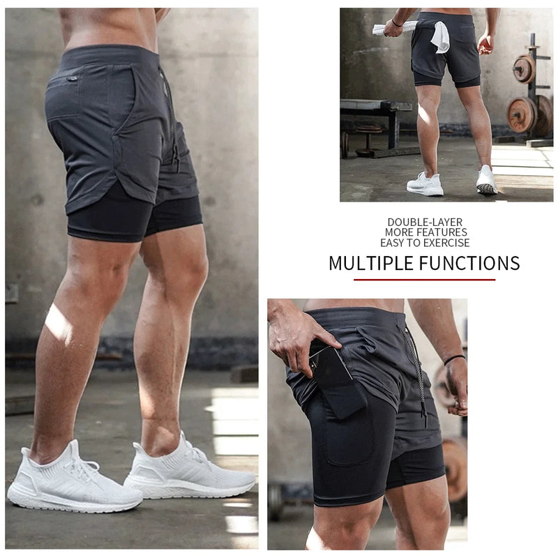 Summer Running Shorts Men Sports Jogging Fitness Training | SAMAG