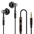EARDECO Wired Headphones In-ear Phone Earphone Earbuds Sport Mobile Headphones 3.5mm Metal Headset Stereo Earphones with Mic