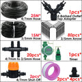 KESLA Garden Automatic Watering Irrigation Kit Elbow Emitter Drip System 4/7MM to 3/5MM Hose for Bonsai Potted Flower Greenhouse