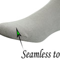 Men's Bamboo Diabetic Ankle Socks with Seamless Toe and Non-Binding Top,6 Pairs L Size(10-13)