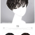 XIYUE Natural Black Brown Hair Topper With Bangs Clip In Hair Extensions Hairpieces Heat Resistant Fiber For Women