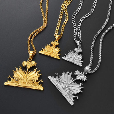 Anniyo Haiti Pendant and Necklace for Women/Girls, Ayiti | SAMAG