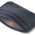 Fashion 100% Genuine Leather Thin Bank Credit Card Case Mini Card Wallet Men Bus Card Holder Cash Change Pack Business ID Pocket