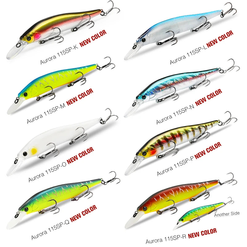 TSURINOYA 115mm 17.2g Suspending Minnow Fishing Lure - View 2 | SAMAG