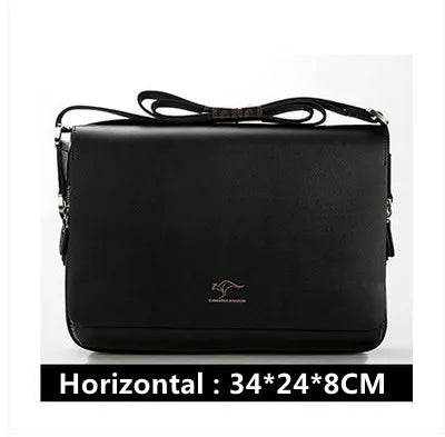 New Arrived Luxury Brand Men's Messenger Bag Vintage PU Leather Shoulder Bag Handsome Crossbody Handbags
