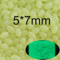 INFOF 100-500pcs/lot Soft Egg Beads Fishing Stop Luminous Oval Rubber Stopper Night Fly Fishing Accessories pesca
