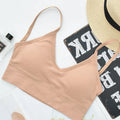 Women's Crop Top Ribbed Tube Top U-Back Comfort Bra Streetwear Camis Sexy Lingerie Seamless Underwear Sports Tank Bralette M-XL