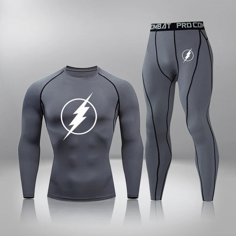 Men's Warm Base Coat Thermal Underwear Set Winter Cosy Line For Hunting Hiking Active Sports Track And Field Team,Football Sport