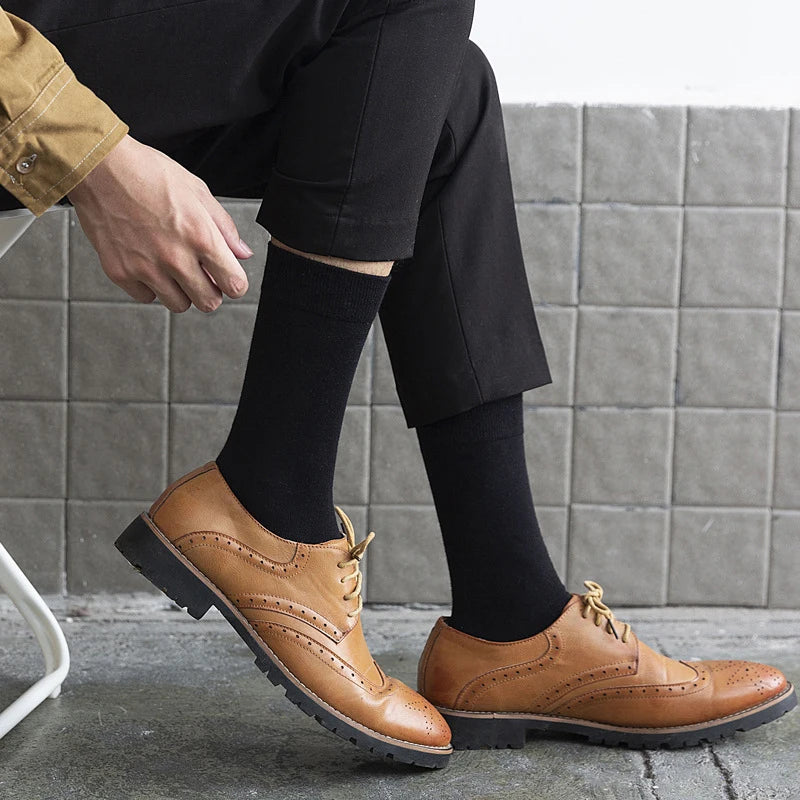 5/10Pairs Spring Autumn Men's Socks Size 38-45 Long | SAMAG