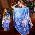 19MM100% Mulberry Silk Nightgowns For Women  Long Silk Nightgown Women Nightdress  Floral Real Silk sleepwear Ladies Female Gift