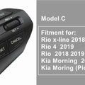 Steering Wheel Button For KIA K2 RIO 2017 2018 2019 2020 2021 RIO X LINE Buttons Bluetooth Phone Cruise Control Volume .