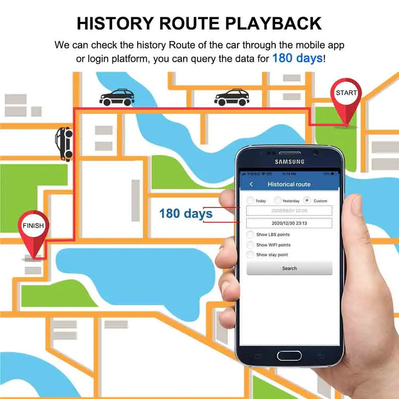 4G TKSTAR TK905 Car GPS Tracker 5000mAh 90 Days Standby GPS AGPS Dual Positioning Real Time Monitor Free Web APP Car Accessories