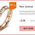 High Quality New arrival Fashion gift Charm Party New arrival rhinestone wedding jewelry Stainless Steel CZ Crystal Rings