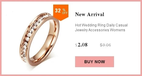 High Quality New arrival Fashion gift Charm Party New arrival rhinestone wedding jewelry Stainless Steel CZ Crystal Rings