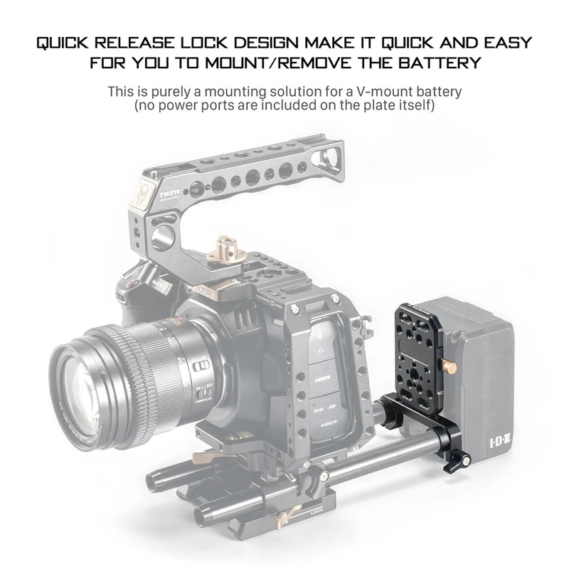 TILTA Pocket V-Mount Battery Plate for DSLR Cameras V mount Plate TA-PBP-V Photo Studio Kit accessory