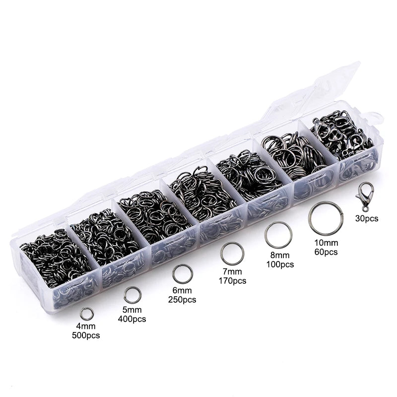 A Set Jewelry Findings Tool Open Jump Rings, Pliers, Lobster Clasps Hooks, Tweezers Making Supplies - Visuel 8 | SAMAG