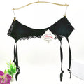 M L XL Plus Size Lingerie Women Sexy Lace Transparent Garters Belt Back Closure Adjustable Suspender Belt For Stockings