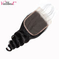 Vallbest Loose Wave Bundles With Closure Human Hair 3 Bundles With Lace Closure Brazilian Hair Weave Bundles Remy Hair Extension