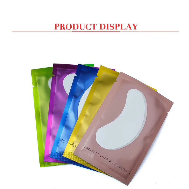 50/500/1000pcs Hydrogel Patches for Eyelashes Building Eyelash Extension Under Eye Pads Lash Stickers Tools Wholesale LAUKISS