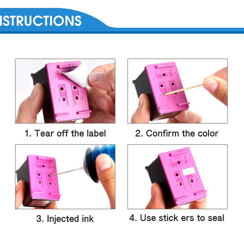 Refill Dye Ink Kit for Epson for Canon for HP for Brother Universal All Model Printer ink cartridge CISS Ink For EcoTank