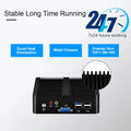 Intel Celeron J6412 N2930 J1900 Mini PC with 2xGigabit LAN 1xUSB3.0 3xUSB2.0 2xRS232 Fanless Industrial Computer Win10 Ready