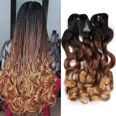 French Curly Crochet Braiding Hair Synthetic Loose Wave | SAMAG