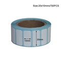 20x10mm Shipping Labels- 700 barcode sticker Per Roll Strongest & THICKEST - Thermal Postage BPA Free, Supermarket Blank Sticker