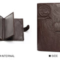 KAVIS Genuine Leather Wallet Men Passport Holder Coin Purse Magic Walet PORTFOLIO MAN Portomonee Mini Vallet Passport Cover
