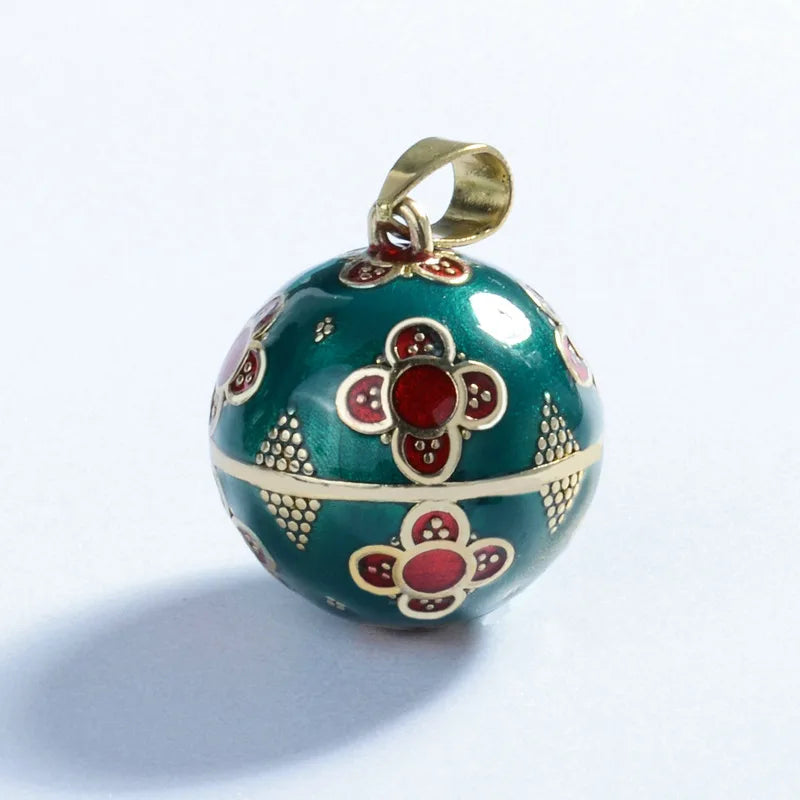 Eudora Harmony Ball Pendant Necklace Pregnancy Chime Ball Mexcian Bola Pendants Wishing Balls Fine Jewelry for Women Best Gift