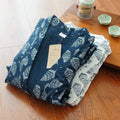Oversize Japanese Style Kimono Cardigan Set Men's Nightwear Bathrobe Cotton Comfortable Home Suit Robe Sleepwear Daily Casual