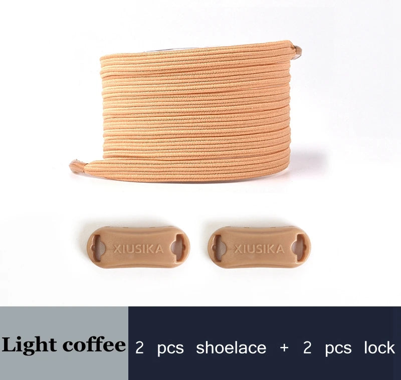 2022 New No Tie Shoe laces Elastic Laces Sneakers Flat Shoelaces without ties Kids Adult Quick Shoe lace Rubber Bands for Shoes