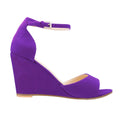 Women's Open Toe Ankle Strap Buckle Wedge High Heels Sandals Party Wedding Dress Ladies Sexy Shoes