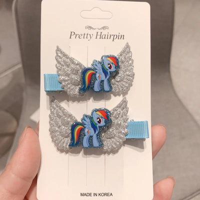 /Set Rainbow Pinkie Unicorn Ponise Horses Multicolor | SAMAG