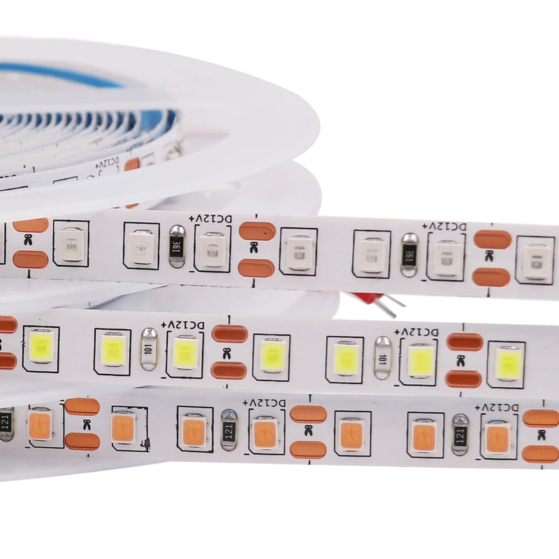 LED Strip Light 12V 24V 2835 5050 5054 5M RGB White Pink Red Blue Flexible LED Tape Ribblon 120LED 60LED 480LED Waterproof Decor