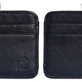 Fashion 100% Genuine Leather Thin Bank Credit Card Case Mini Card Wallet Men Bus Card Holder Cash Change Pack Business ID Pocket