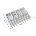 Gray Flocked Bead Board For DIY Bracelet Necklace Beading Jewelry Making Organizer Tray Design Craft - Visuel 10 | SAMAG