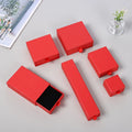 12pcs Drawer Jewelry Box Ring Necklace Box Black Earring Bracelet Jewelry Organizer Packing Display Jewelry Boxes and Packaging