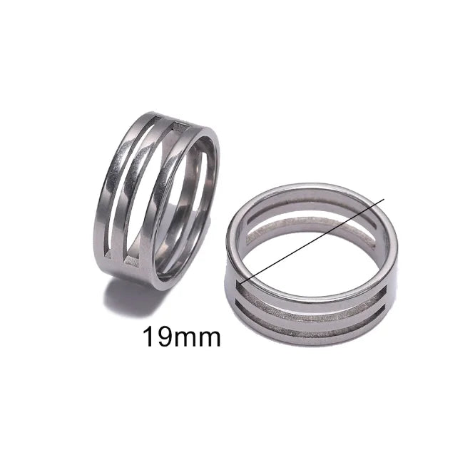 1Pcs 19mm Jump Ring Stainless Steel Opener Closing Tools Finger Rings For Jewelry Making Round Circle Bead Pliers Accessories