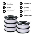 SUNLU PETG 3D Filament 1KG Biodegradable 1.75MM 10Rolls Bright Color Good Toughness Excellent Acid Alkali Weather Resistance
